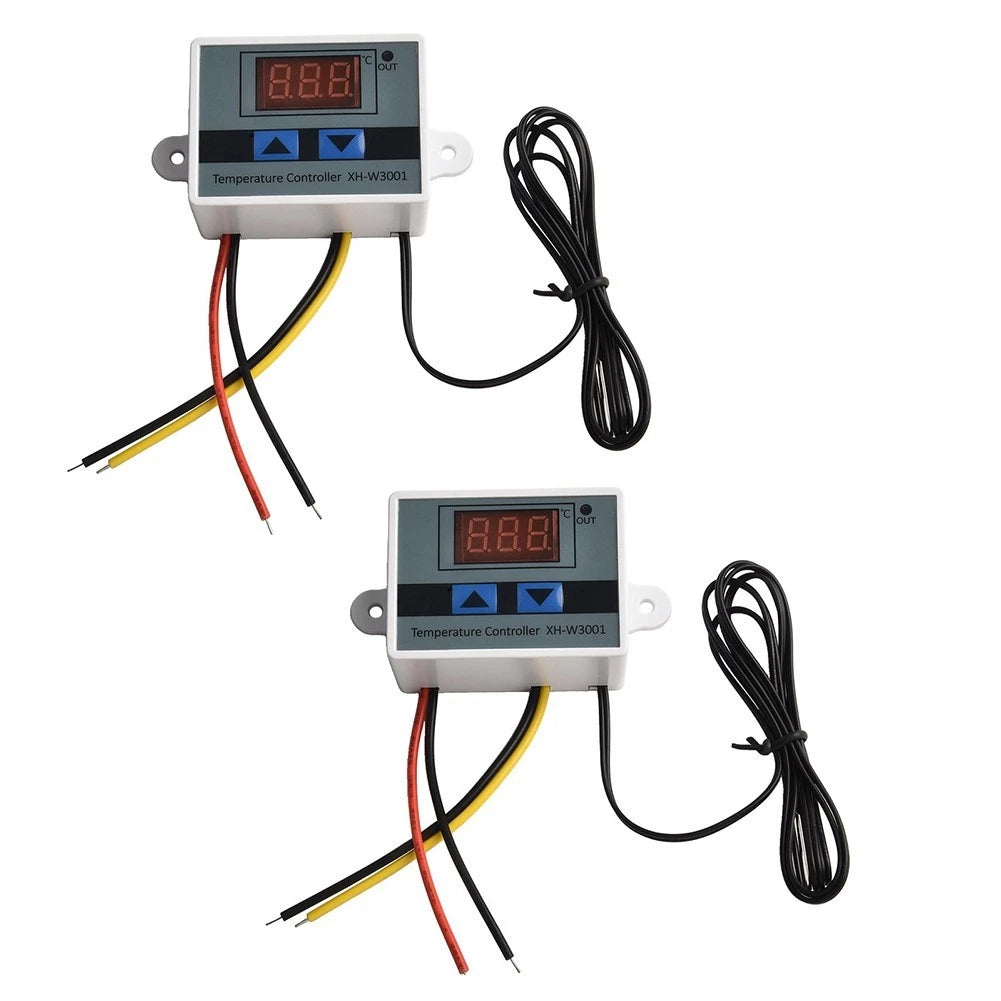 2X Temperature Controller with LCD and Sensor for AC110V220V