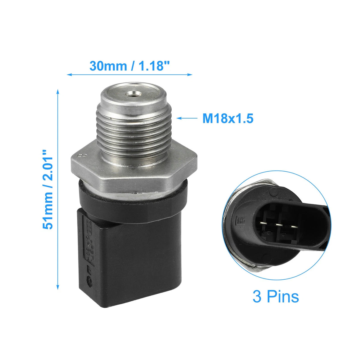 Fuel Injection Pressure Sensor 68032066AA for Jeep Grand Cherokee (2011–2013)