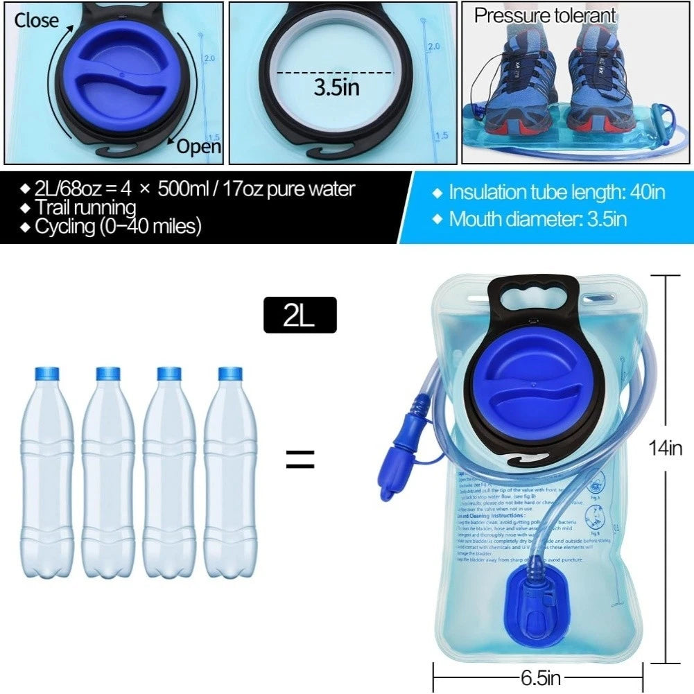 5L Water Reservoir Bag Hydration Bladder Leakproof for Cycling and Running