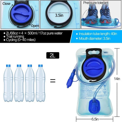 5L Water Reservoir Bag Hydration Bladder Leakproof for Cycling and Running