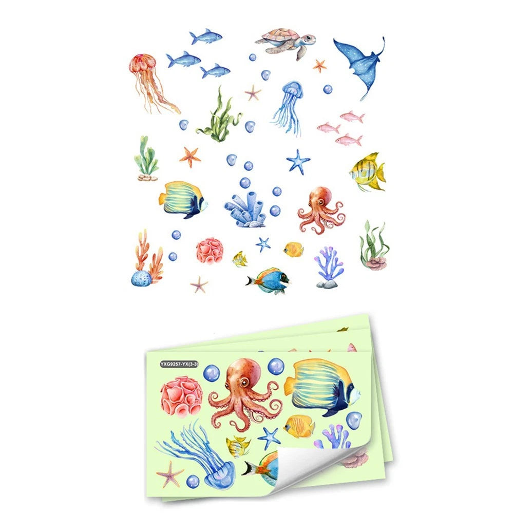 Underwater Creatures Wall Stickers for Bedrooms and Bathrooms