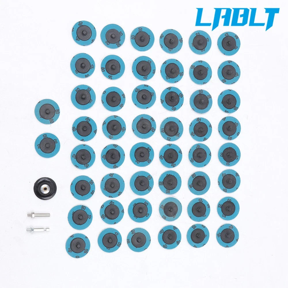 50Pc Twist Lock Quick Change Sanding Discs Set for (P80)