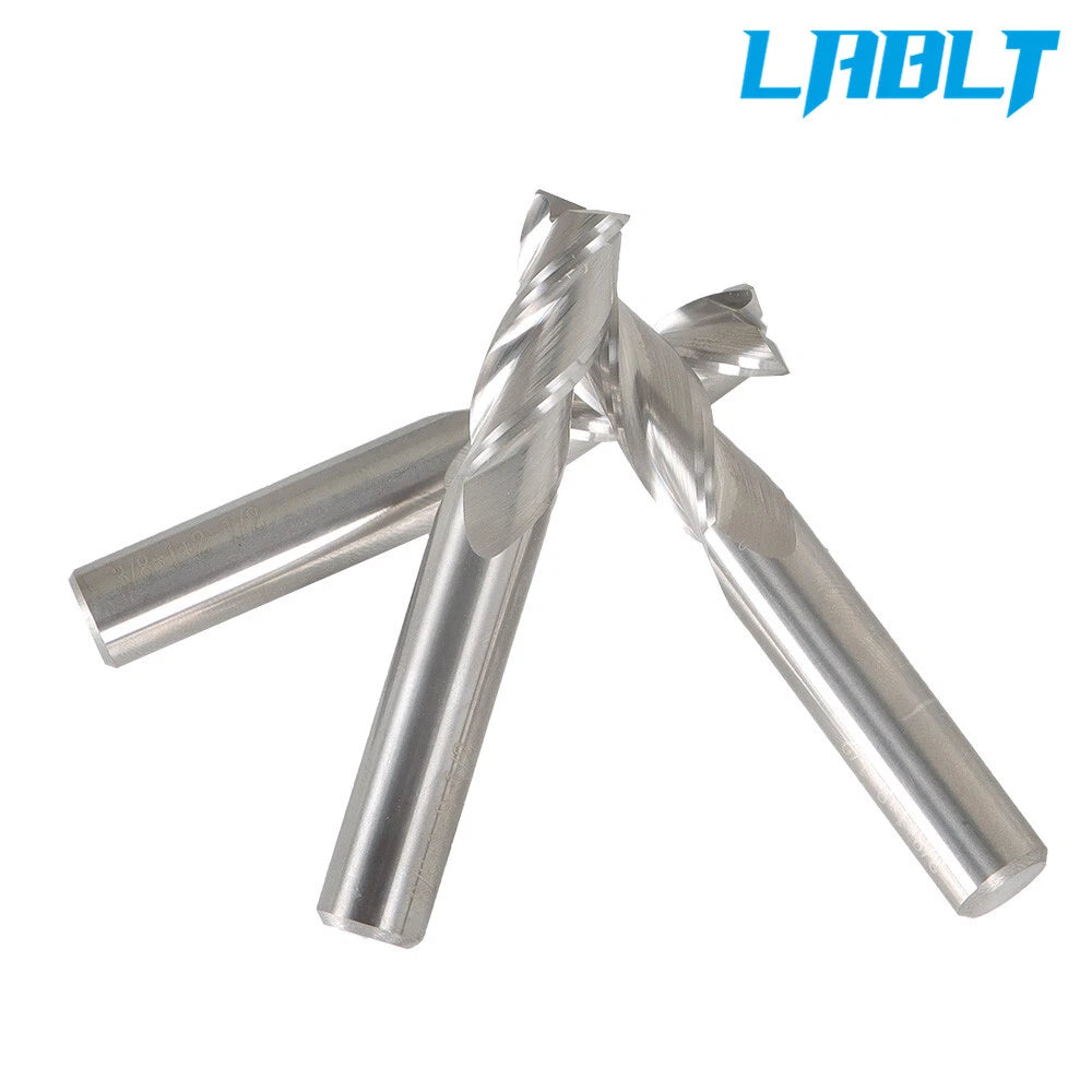 3X 3/8" 3 Flute End Mill for LABLT (Regular, 2-1/2" Overall Length, Carbide)