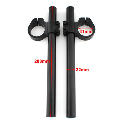 CNC High Lift Clip Ons for Honda CB350 (1972–1974) Black