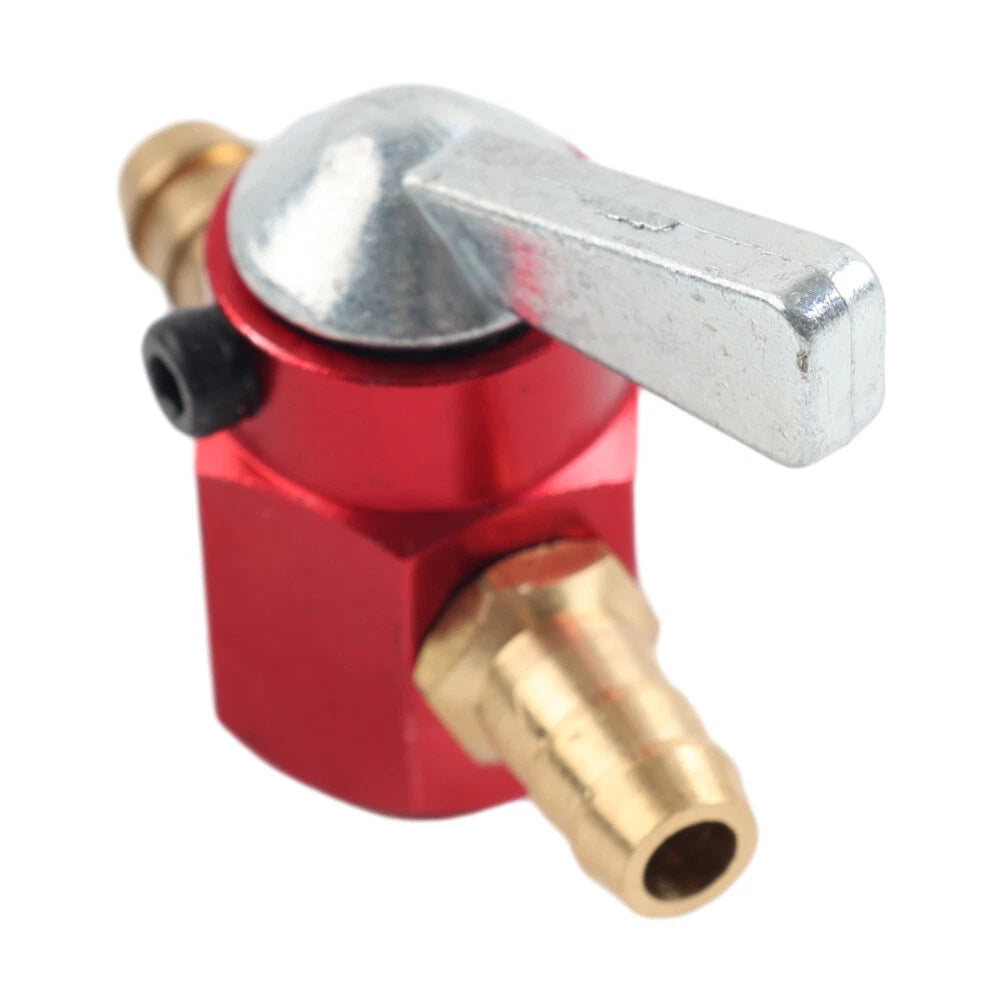 Fuel Tap Petcock for Motorcycle Inline 8mm Red