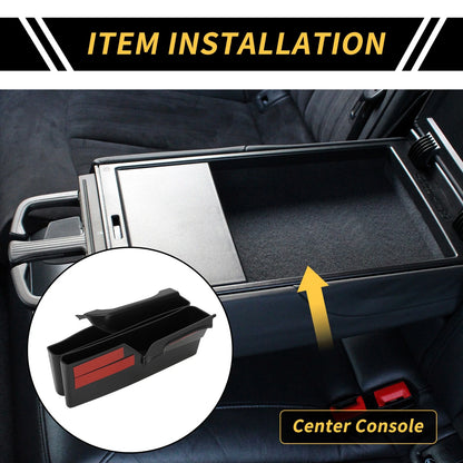 2X Center Console Side Organizer Insert Tray for Toyota Tacoma (2016–2023) Black