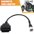 OBD2 Diagnostic Adapter Cable 3 Pin to OBDII for Motorcycle (Universal)