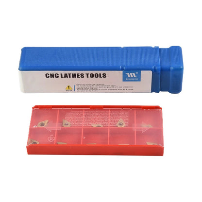 Set of 12 Lathe Carbide Inserts & 8x125mm Tool Holder Boring Bar