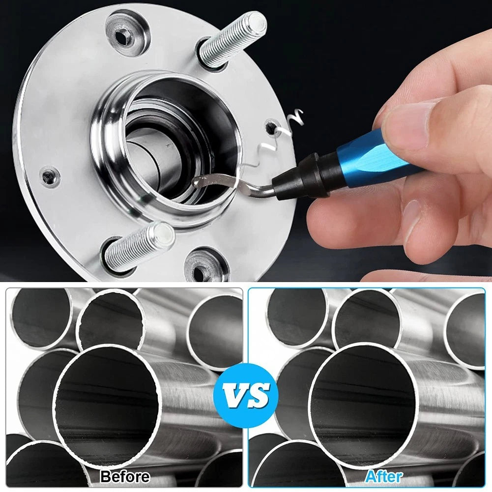 Deburring Tool Set for 3D Printing (Carbon Steel Blades, Ergonomic Grip)