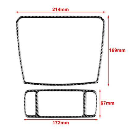 Carbon Fiber Central Control Radio Panel Cover for Dodge Journey (2011–2018)