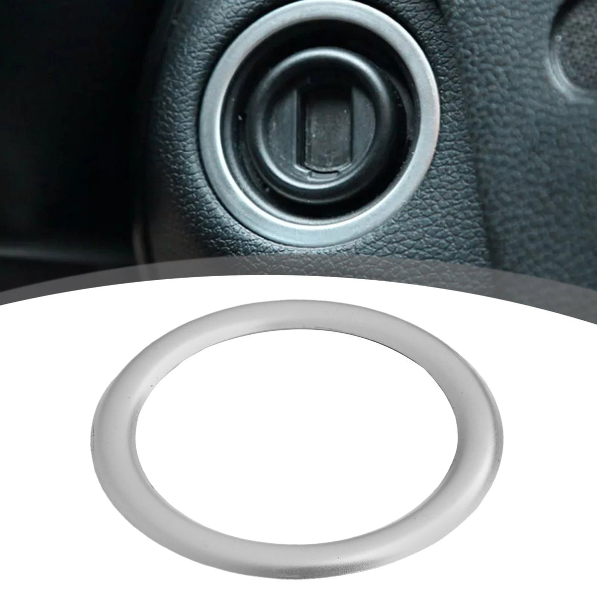 Stainless Steel Ignition Keyhole Cover for Mercedes-Benz