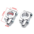 8MM Chrome Handlebar Mirror Thread Mount Clamp for Motorcycle