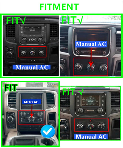 9.7'' Vertical Stereo Radio Head Unit for Dodge RAM 1500-5500 (2013–2018)