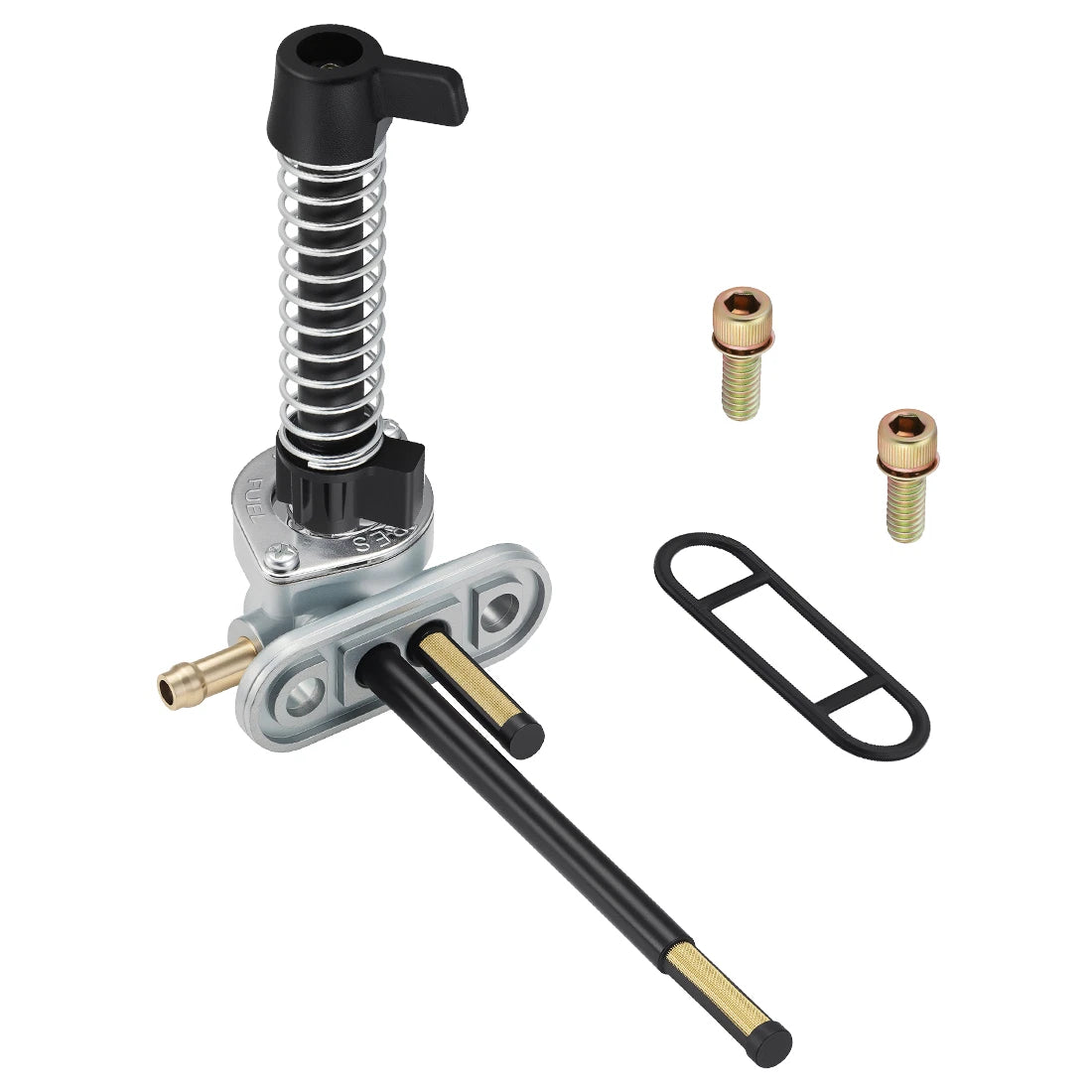 Aluminum Fuel Valve Petcock + Lever Extension Kit for Polaris Big Boss