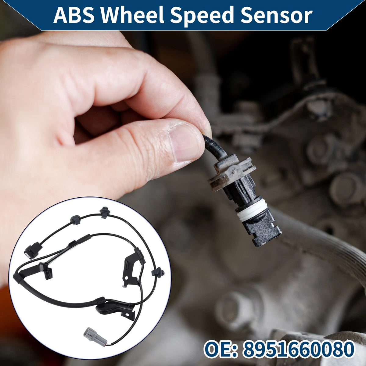 ABS Wheel Speed Sensor Replacement Front for Toyota FJ Cruiser (2002–2022)