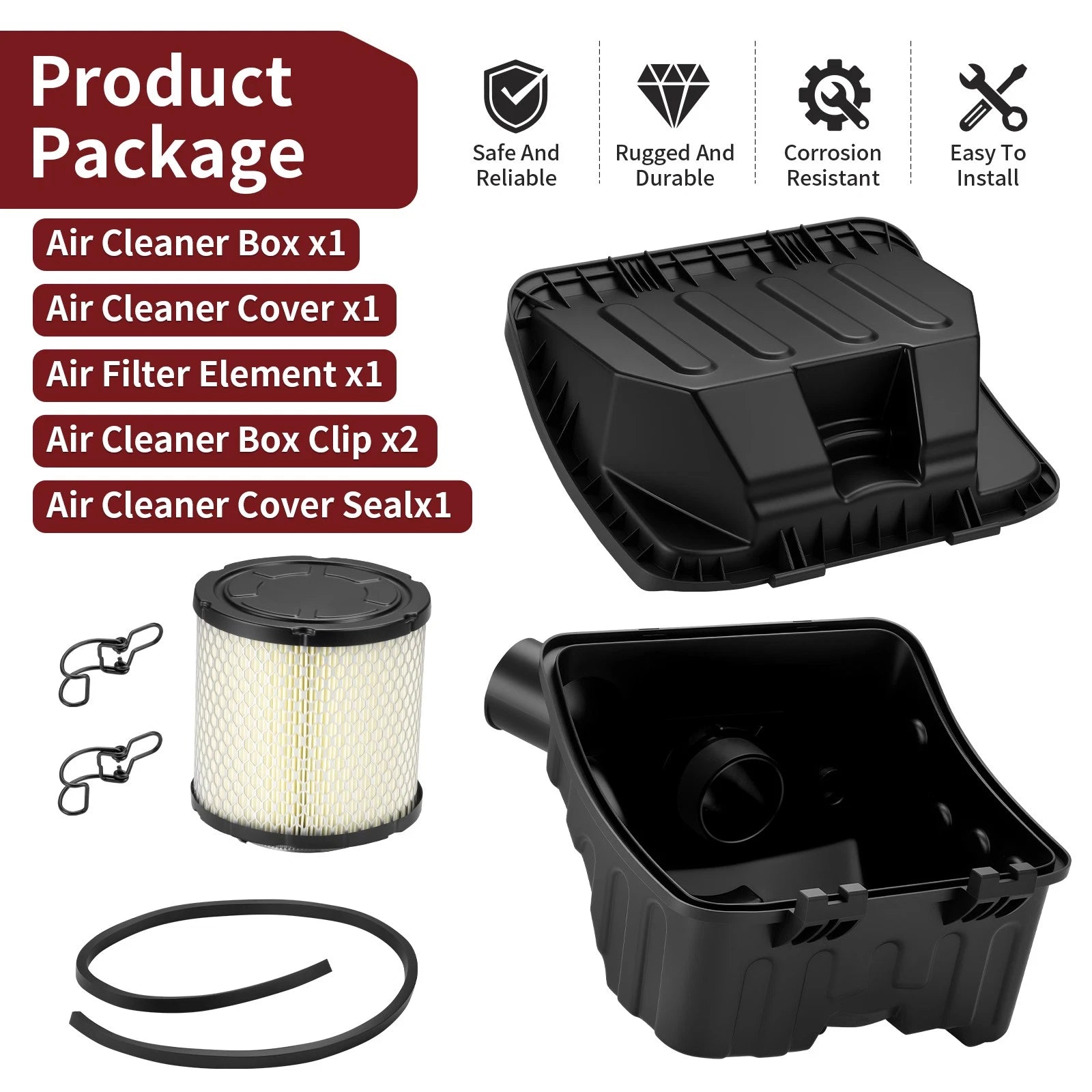 Air Box Cover + Filter Element for Polaris Ranger 570 Crew (2014–2025)