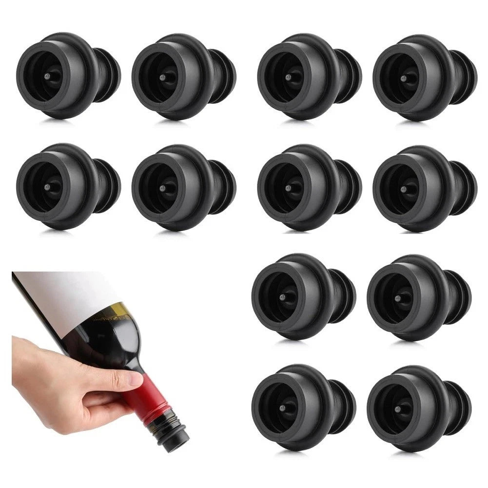 12 Pack Silicone Wine Stoppers for Vacuum Sealing