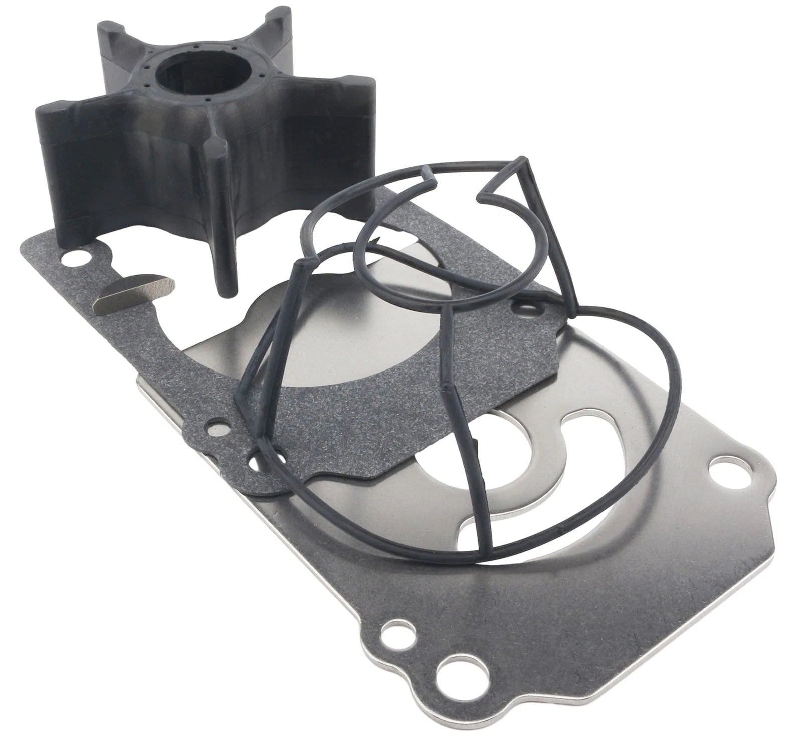 Outboard Water Pump Impeller & Plate for Suzuki 4-S (17461-93J00, 17474-93J01)