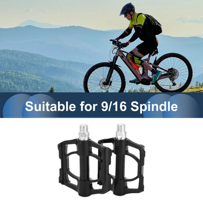 Cycling Bike Pedals 9/16 Inch Spindle Plastic for Road Mountain BMX MTB (1 Pair)