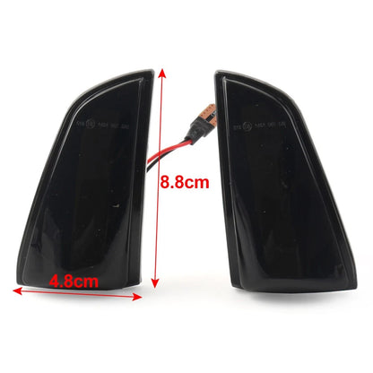 2X LED Dynamic Turn Signal Light Side Mirror for Volvo S40 V50 C70 (2004–2013)