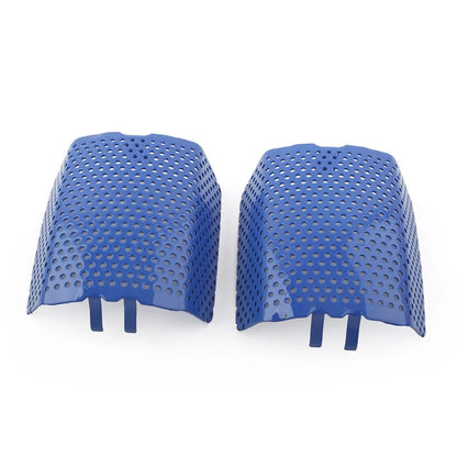 2Pcs Blue Steel Front Caliper Screen Inserts for Harley V-Rod & Touring (2006–2019)