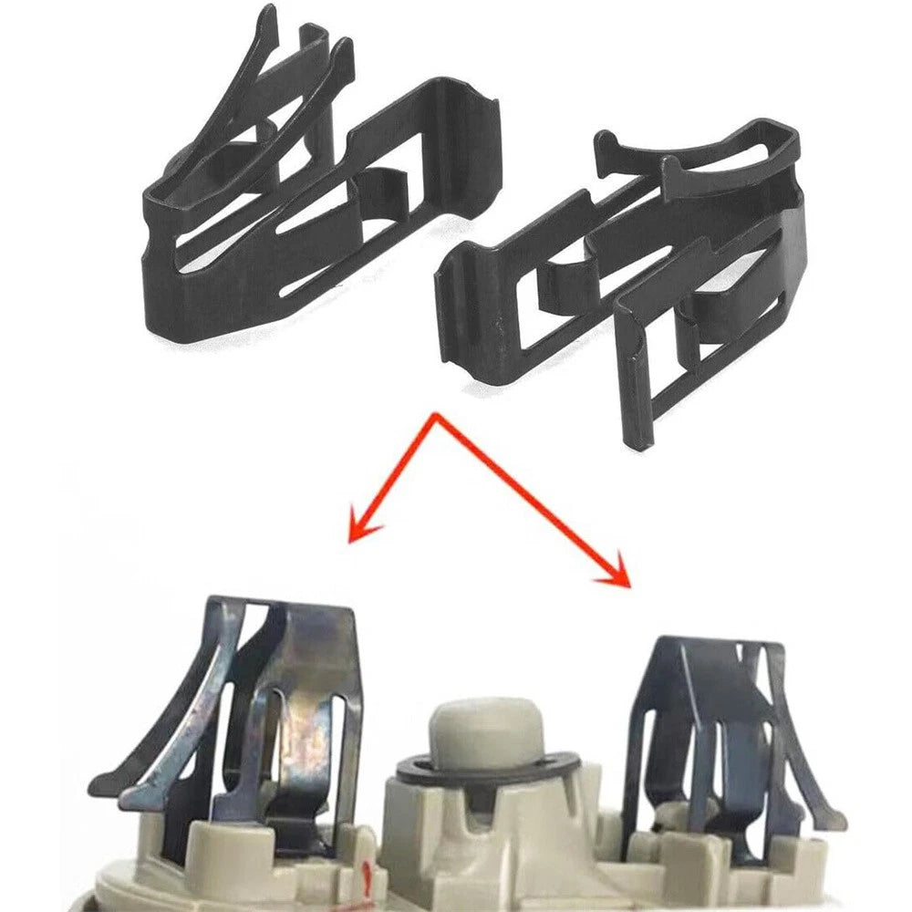 2× Front Sun Visor Iron Buckle Fixed Metal Clip Kit For Toyota Crown Camry RAV4