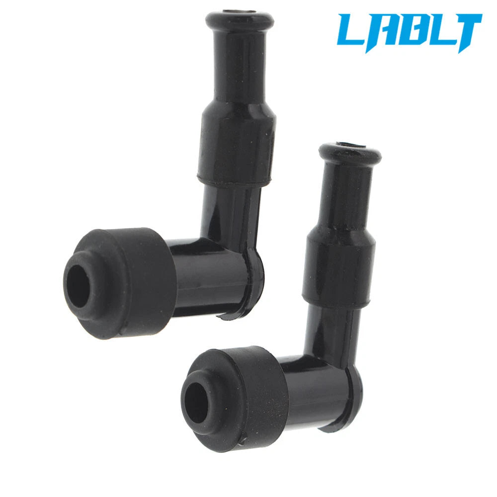2X Spark Plug Boot Cap Cover Resistor LB05F 90 Degree for ATV Motorcycle