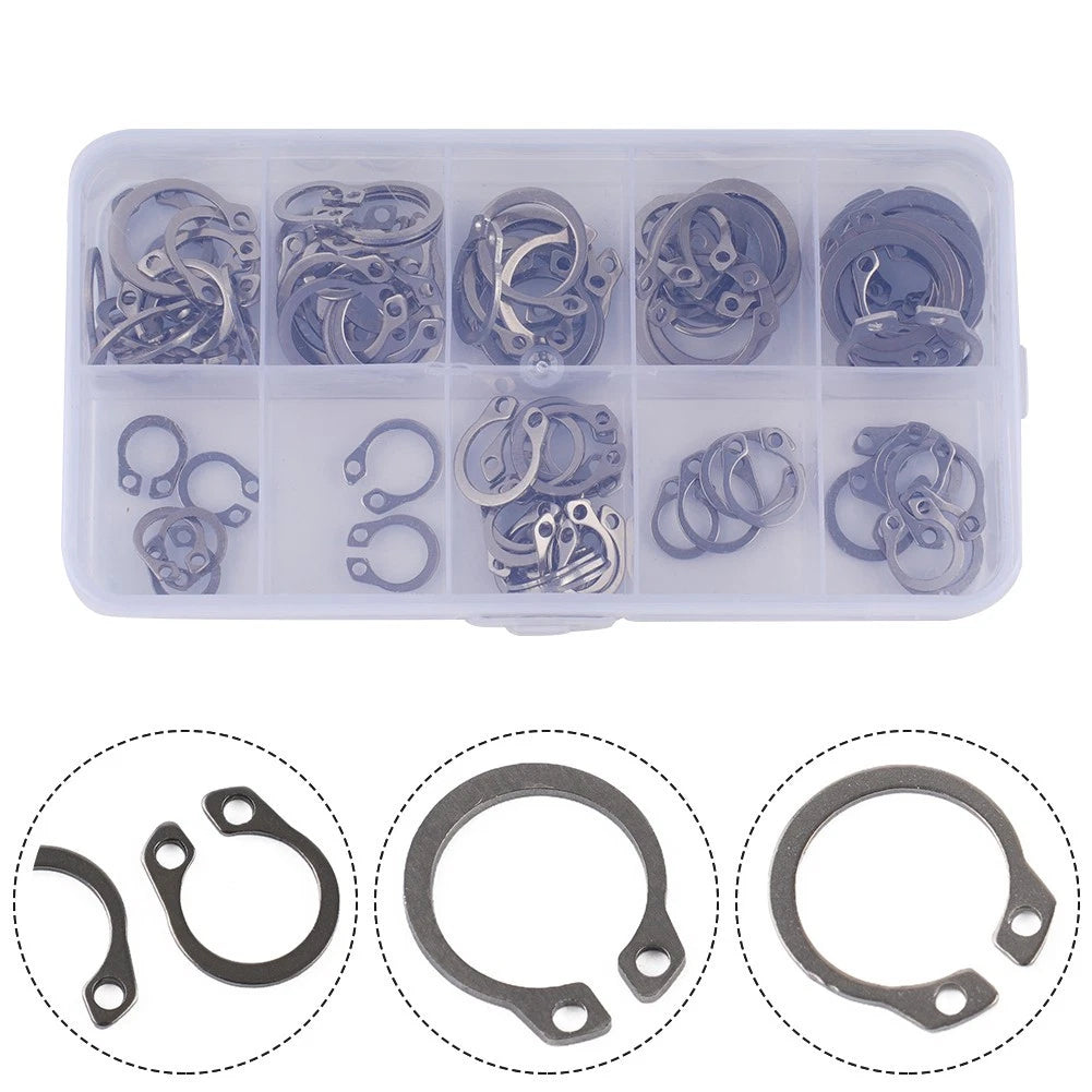 External Retaining Ring Assortment Case for Automotive Repair (Rust Resistant)
