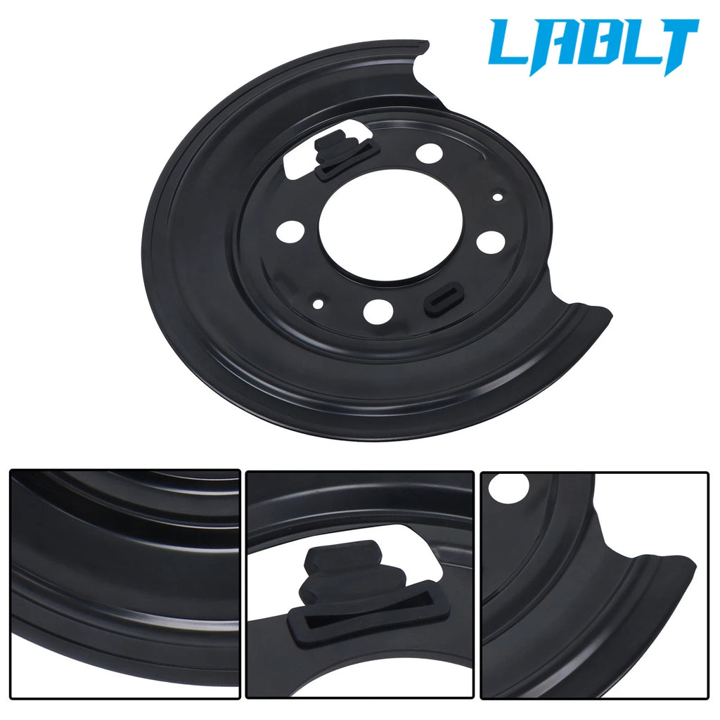 Pair Rear Brake Backing Plates for Dodge Ram 2500 3500 (2009–2011)