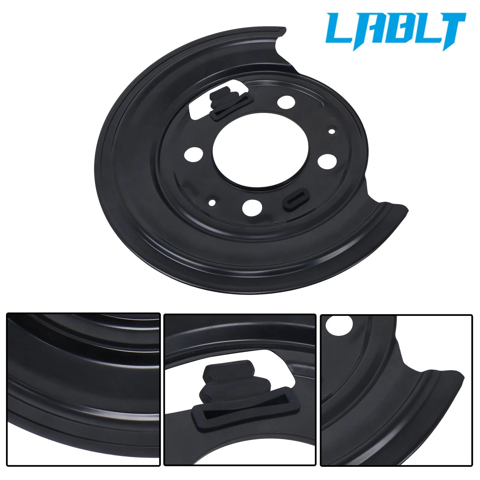 Pair Rear Brake Backing Plates for Dodge Ram 2500 3500 (2009–2011)