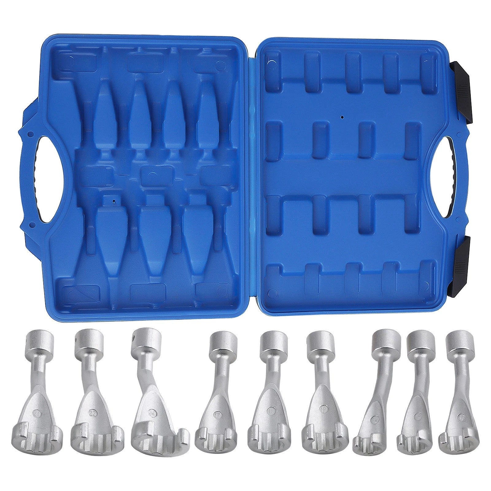 9pc Fuel Injection Socket Set for Common Rail Vehicles (1/2" Drive, 12-24mm)