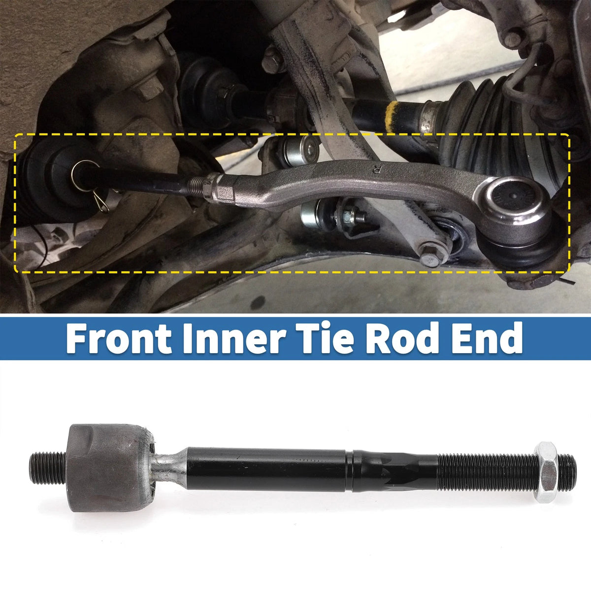 2 Pcs Front Inner Tie Rod End Links for Chrysler 300 (2011–2014)