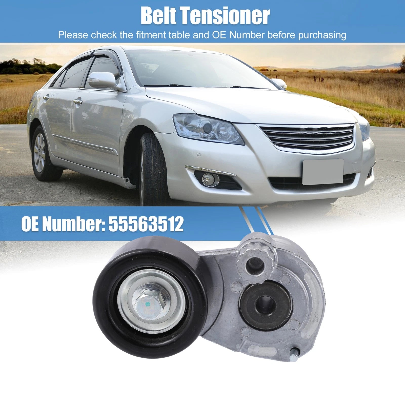 1 Engine Belt Tensioner Pulley Replacement for Chevrolet Sonic 1.8L (2012–2016)
