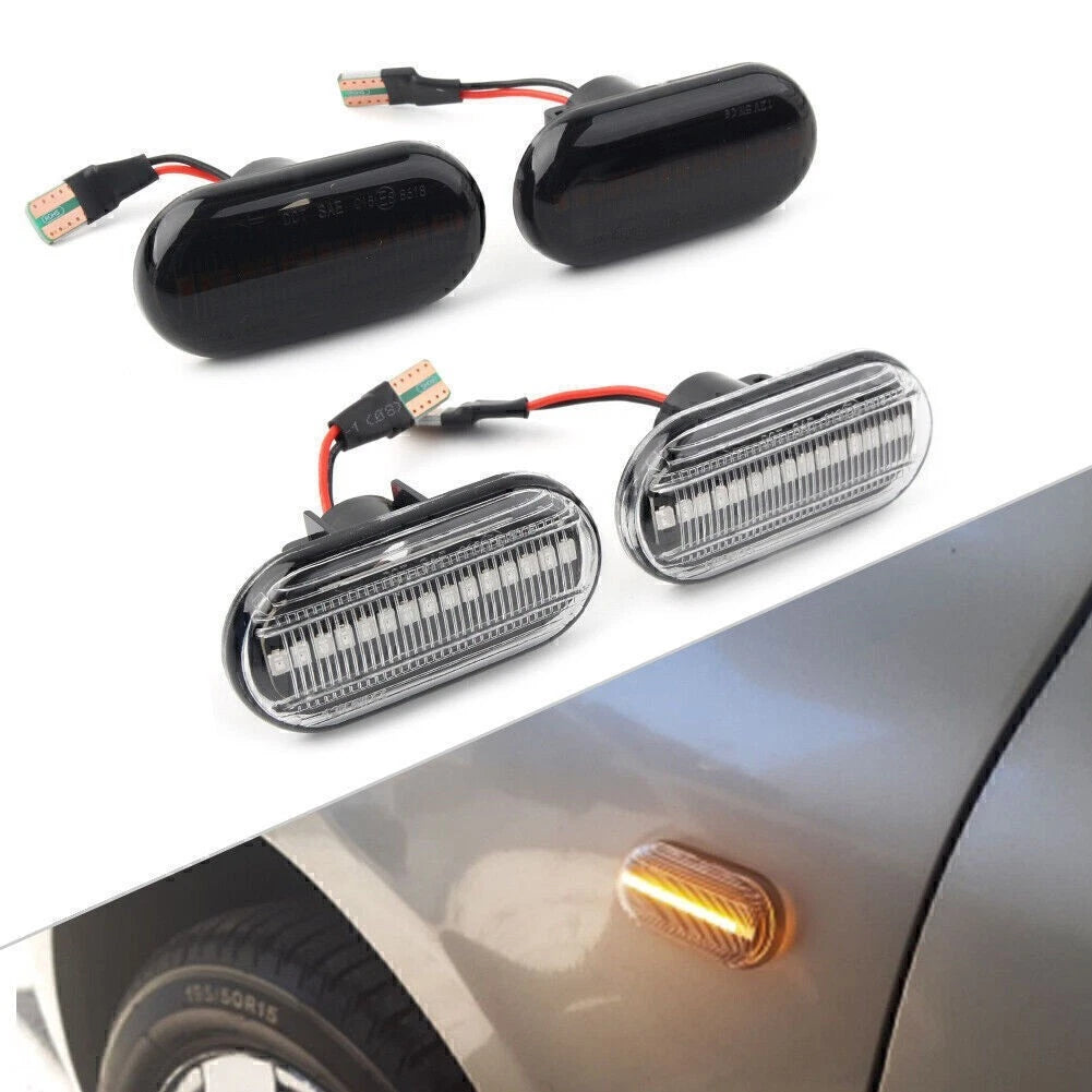 LED Side Dynamic Marker Indicator Light for Renault Clio, Twingo, Dacia Duster (2010–2023)