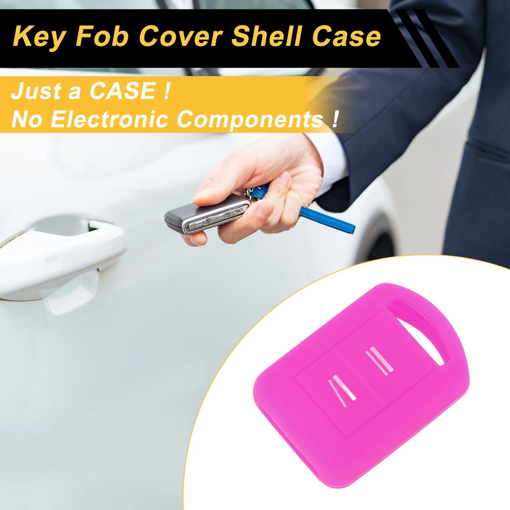 Silicone Car Key Case for Opel Corsa C (2000–2006) - 2 Buttons