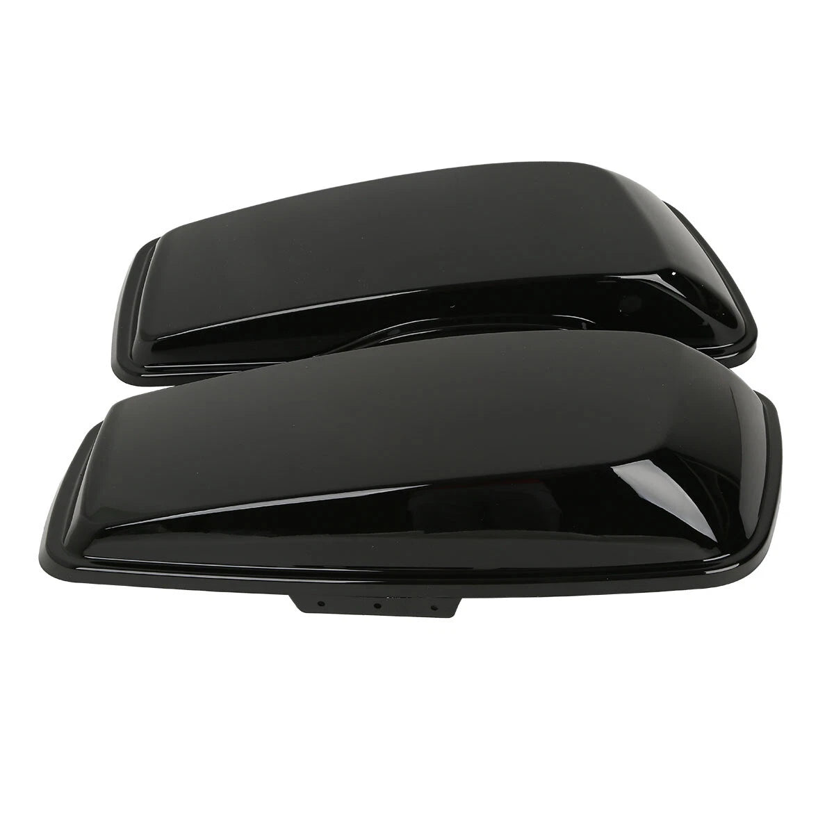 Painted Black Hard Saddlebag Lids for Harley Touring Electra Glide (2014–2024)
