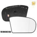 Heated Mirror Glass with Backing Plate Passenger Side for Mercedes E500 E550 (2010–2016)