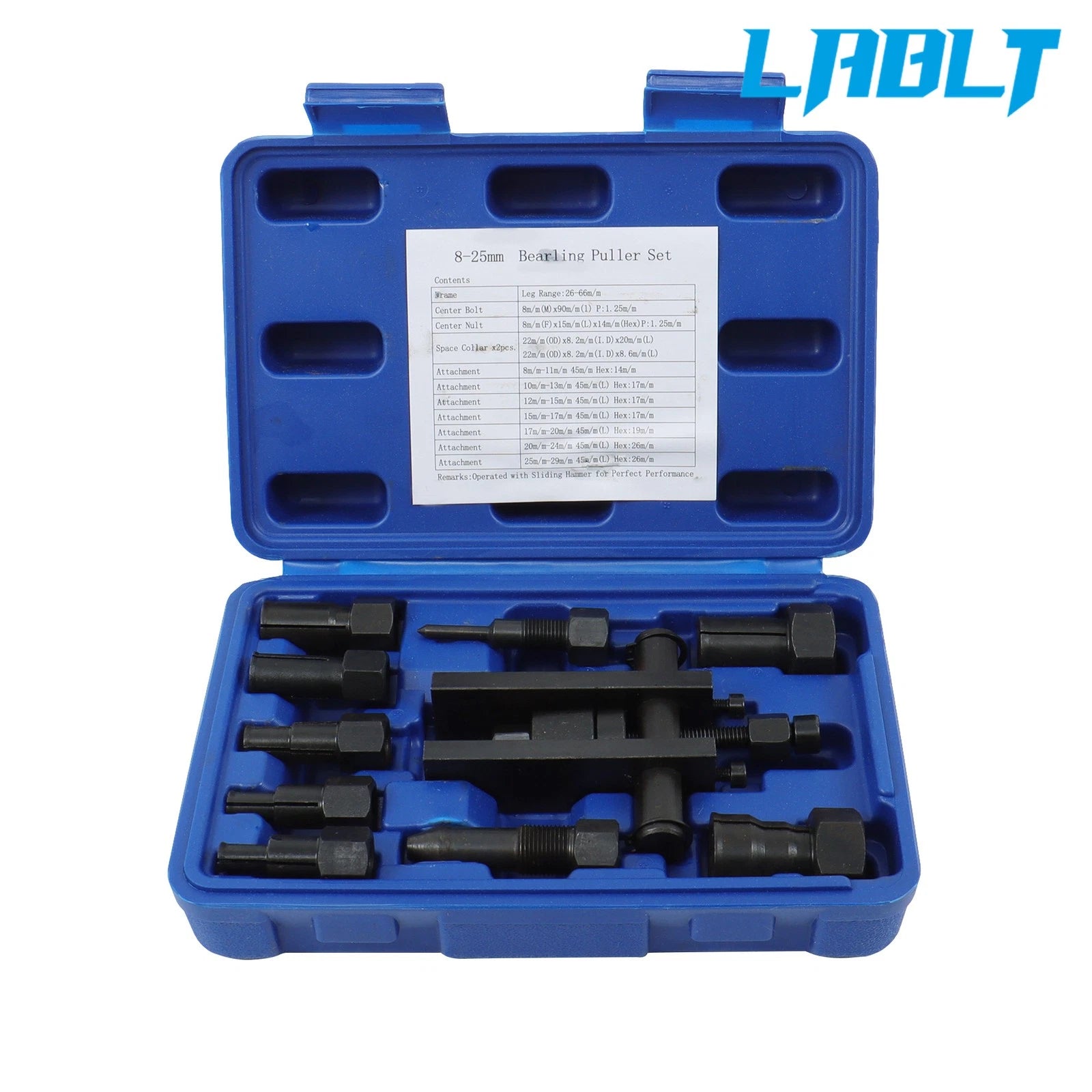 10PCS Blind Hole Inner Bearing Puller Tool Set for Motorcycle Wheel Bearings