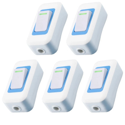 5X Small Rocker Button Switch 2500W 250V AC for Home Devices