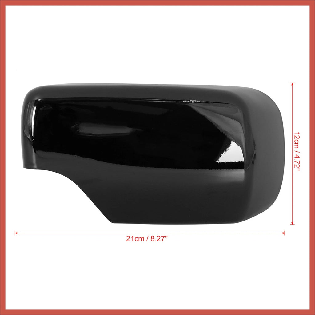 Pair Rear View Mirror Covering Cap Gloss Black for BMW E46 (1998–2006)