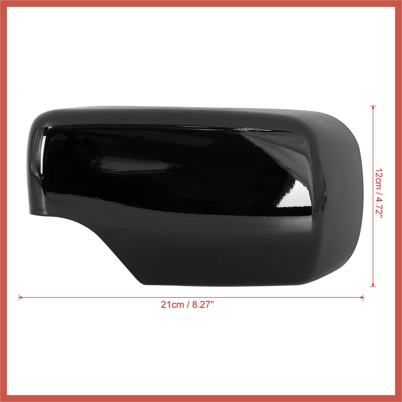 Pair Rear View Mirror Covering Cap Gloss Black for BMW E46 (1998–2006)