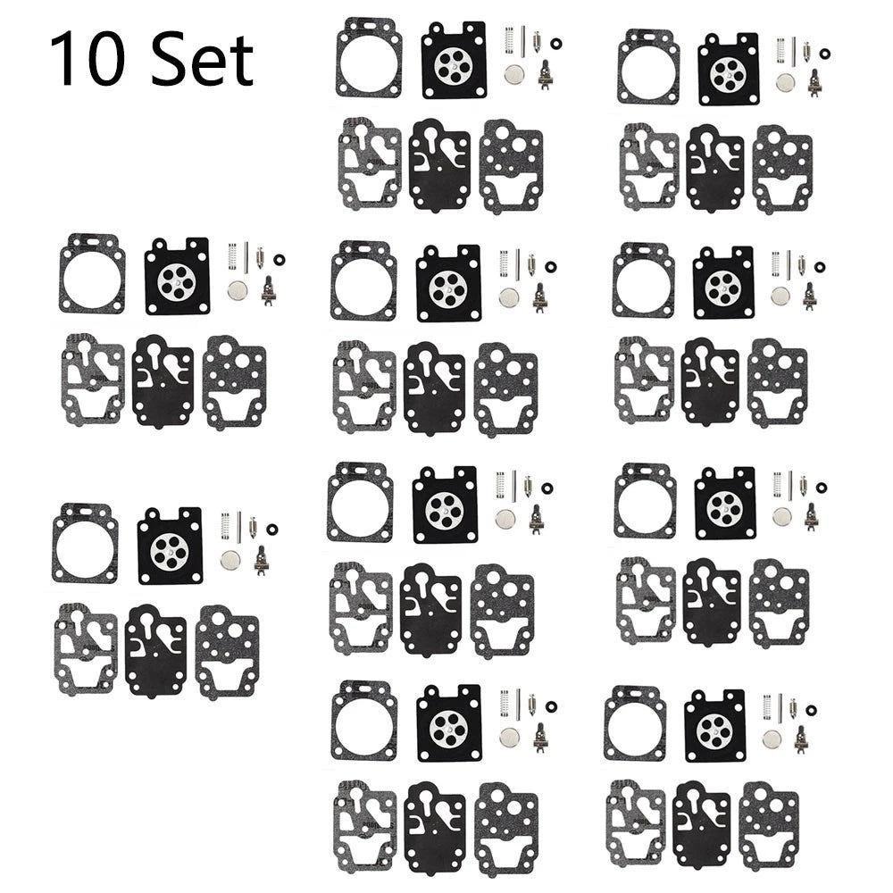Set of 10 Carburetor Gasket Repair Kit K10-WYC for Walbro Homelite Blower Trimmer