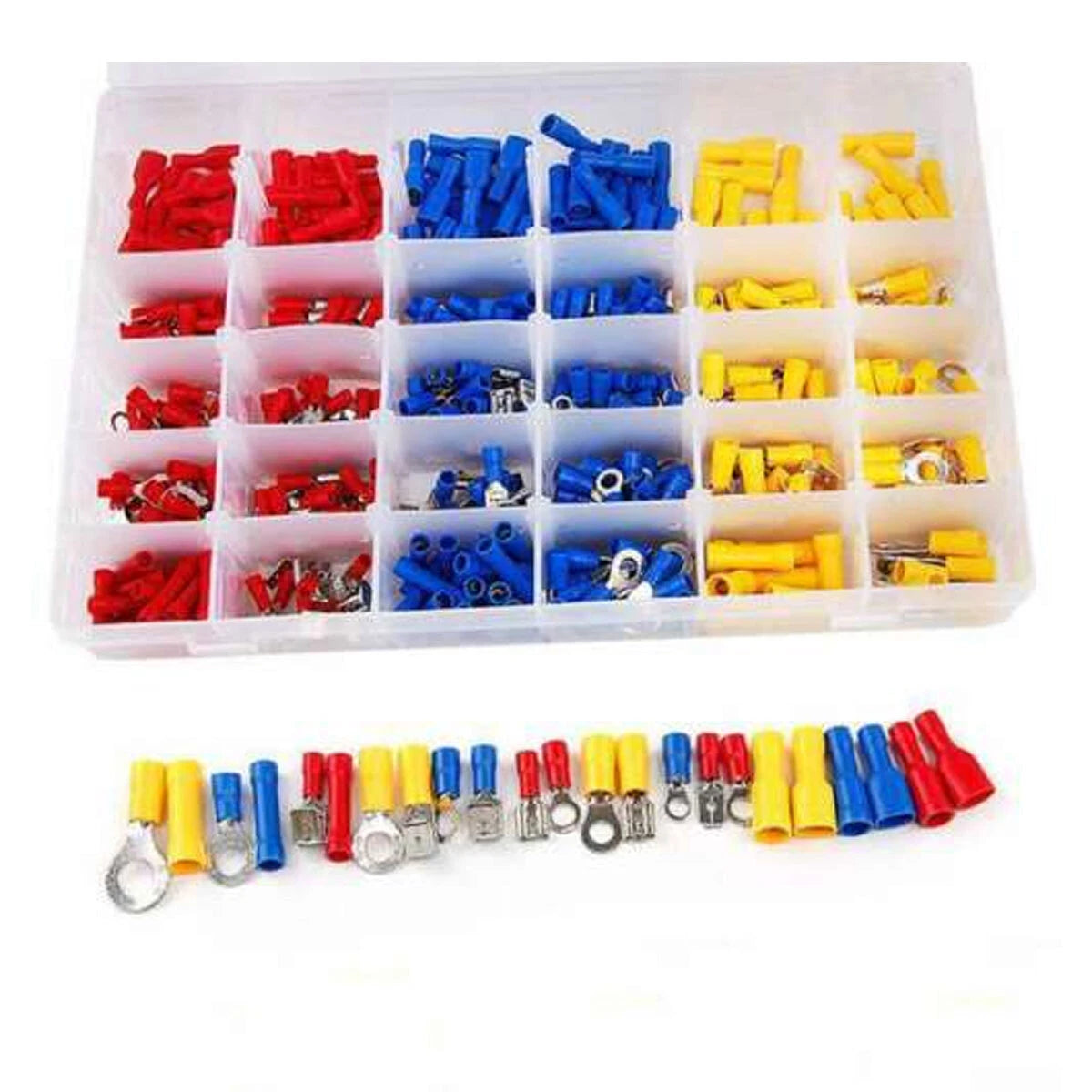 480PCS Insulated Electrical Wire Terminals Crimp Connectors Assortment Kit