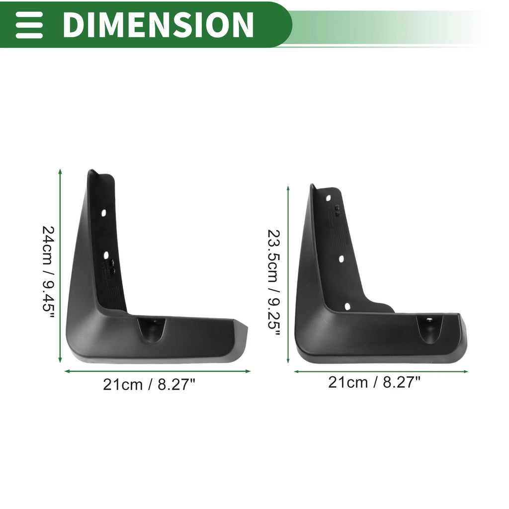 Mud Flaps Splash Guards Front and Rear 1 Set for Lexus ES (2012–2017)