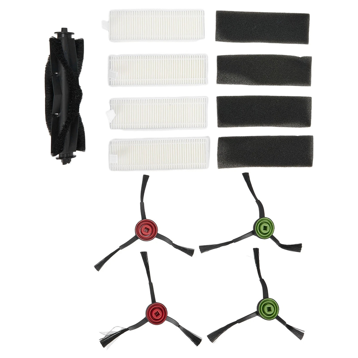 Set of 3 Side Brushes & Filter & Roll Brush for Lubluelu SG60 Robot Vacuum