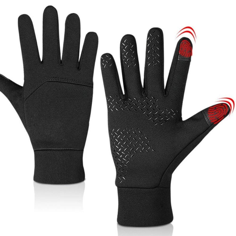 Anti-slip Grip Touchscreen Gloves - Lightweight Insulation Silicone Palm