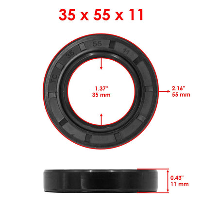 Caltric Rear Hub Bearings Replacement for Yamaha YFZ50 (2017–2023)