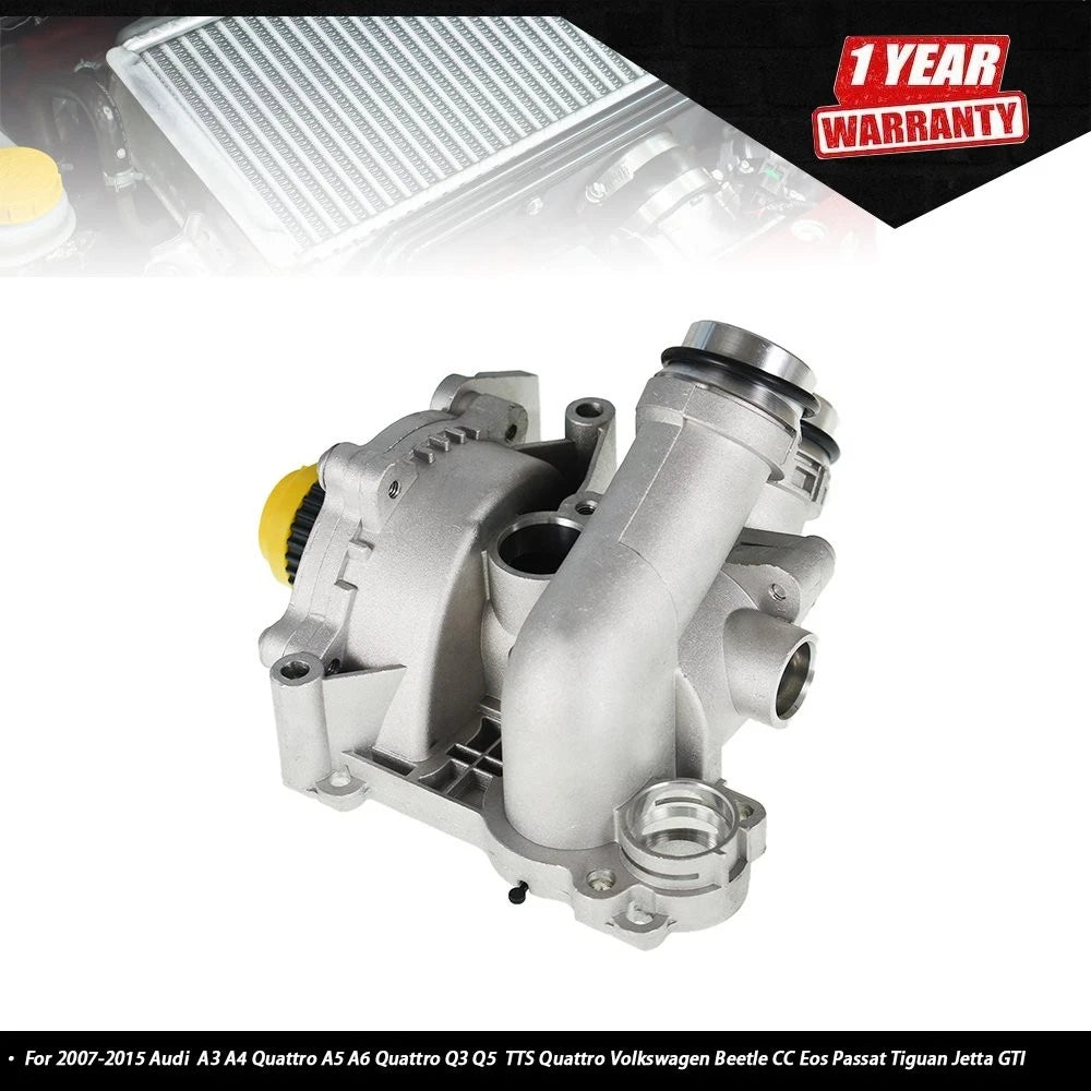 Water Pump 06H121026AF for Audi A4 A3 VW TT Tiguan Jetta Golf (2007–2015)
