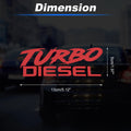 Reflective Bumper Decal for Turbo Diesel (Personalized)
