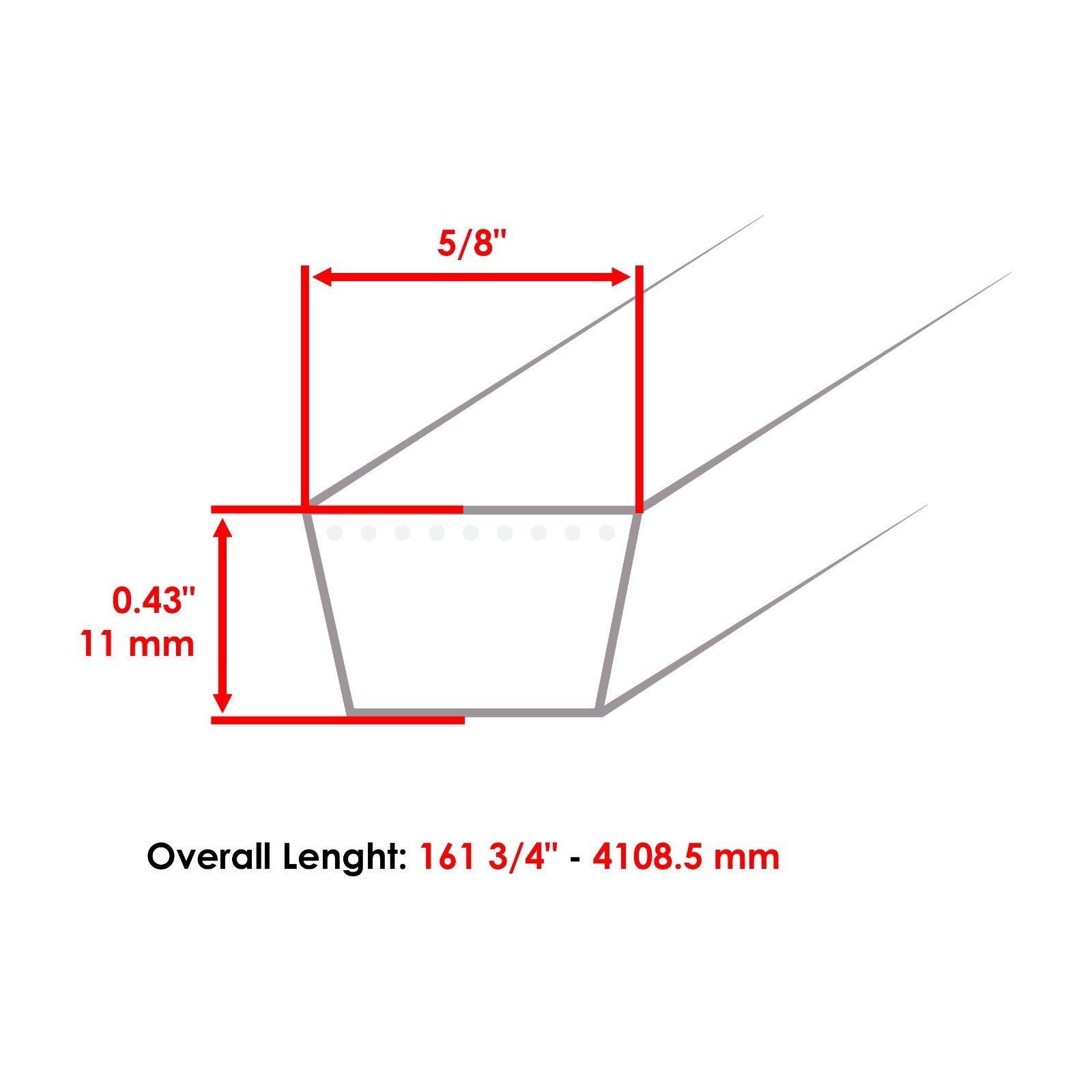 Deck Belt Replacement for Toro Grandstand 52 inch (2005–2018)